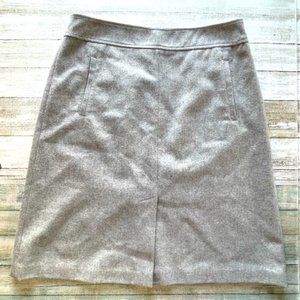 Banana Republic Silver Grey Wool Pencil Skirt size 8
